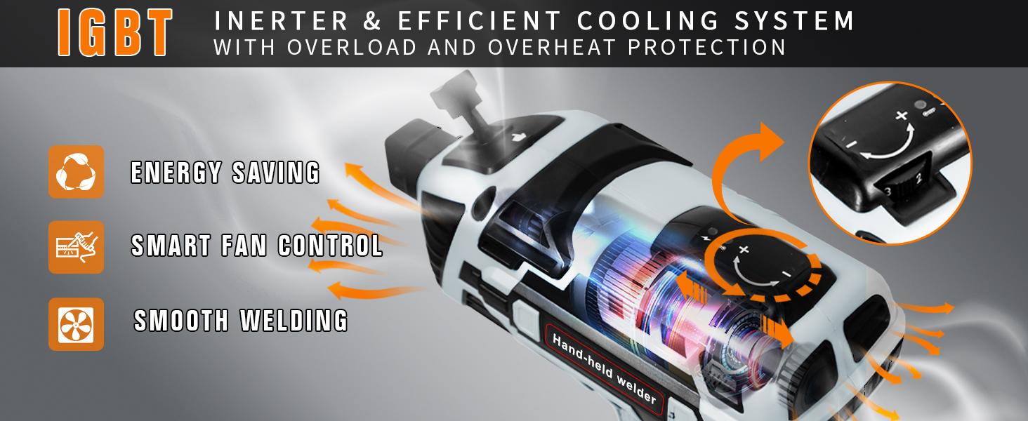 Portable Electric Welding Machine,110V Portable Welder Handheld with IGBT Inverter 5 Variable Current Adjustment,Portable ARC Welder Gun, Fits for 3/32" Wire Rods Gift for Thanksgiving,Christmas,New Year