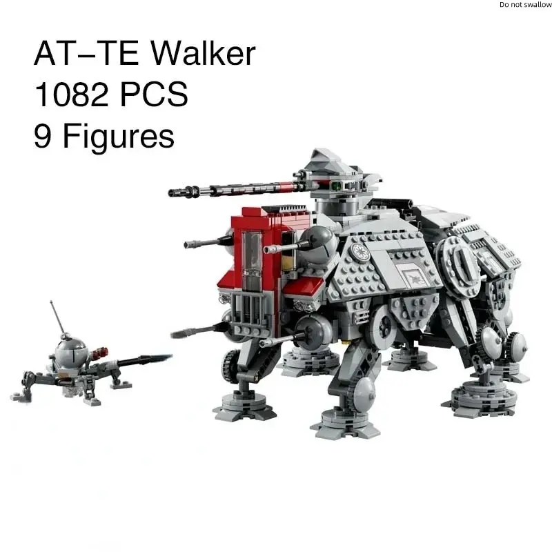 New 1082-Piece Atte Walker All-Terrain Tactical Executor Compatible Plastic Building Blocks Toy Block Kit, DIY Mecha Model Building Set, Adult and Kids Gift, Boys' and Girls' Birthday Present