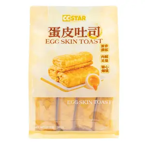 Egg Skin Toast 340g | Triple Layer Bakery Snacks, Egg Skin + Toast + Sweet and Savory Sauce, Ready to Eat