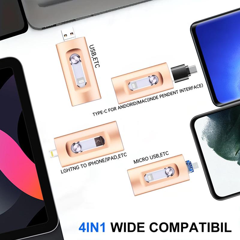 3 in 1 Flash Drive, High-Speed USB 3.0 OTG Pen Drive with Type-C Adapter, External Storage USB Stick Photo Stick for Phone, Pad, Android, PC and More Devices 3 in 1 Flash Drive, High-Speed USB 3.0 OTG Pen Drive with Type-C Adapter, External Storage USB Stick Photo Stick for Phone, Pad, Android, PC and More Devices