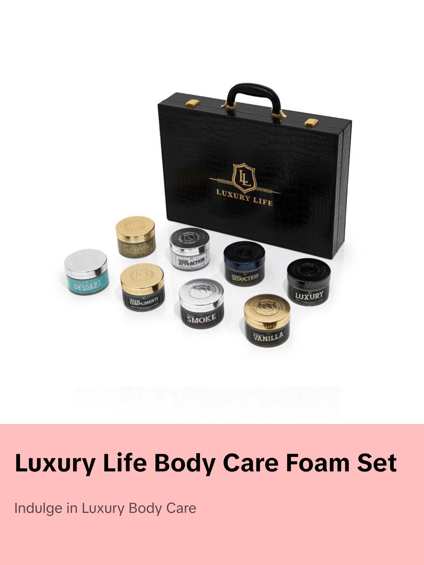 The Luxury Life Trunk Collection: A Symphony of Scents and Elegance Body Care Foam