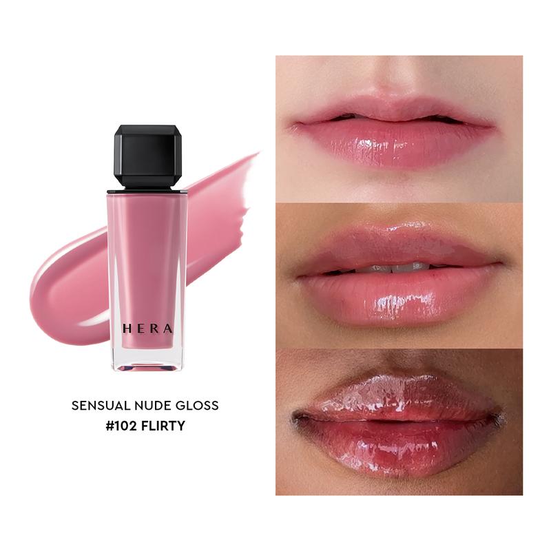 [HERA Official] SENSUAL NUDE GLOSS  – Volumizing Korean Lip Gloss for Smooth, Fuller-Looking Lips | Sheer & Glossy Finish, Non-Sticky, Moisturizing & Hydrating