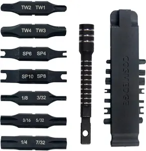 Security Bit Kit Set with Magnetic Extension Bit Holder for Leatherman, Replacement Double-Ended Flat Spanner Tri-Wing Clutch Screwdriver Bits for Leatherman Multi-Tool Accessories,8Pack