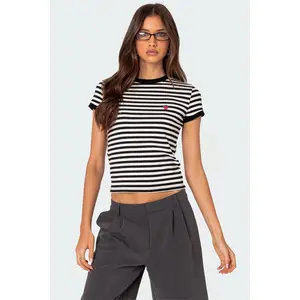 Strawberry Fields Striped T Shirt