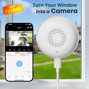 2K Wireless Window Camera – W/ ChroMax Al Color Night Vision, Motion Detection for People, Pets & Vehicles, 2-Way Audio, Easy Install