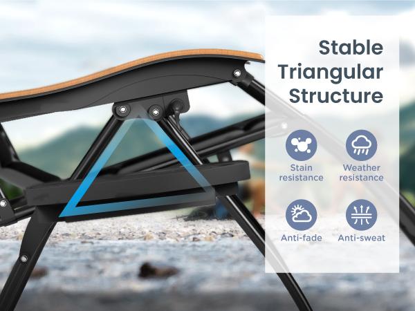 PHI VILLA  Oversized Padded Zero Gravity Chair, 26''/28''/30" Wide Foldable Patio Recliner, Anti Gravity Lounger with Cup Holder, 400 LBS Weight Capacity