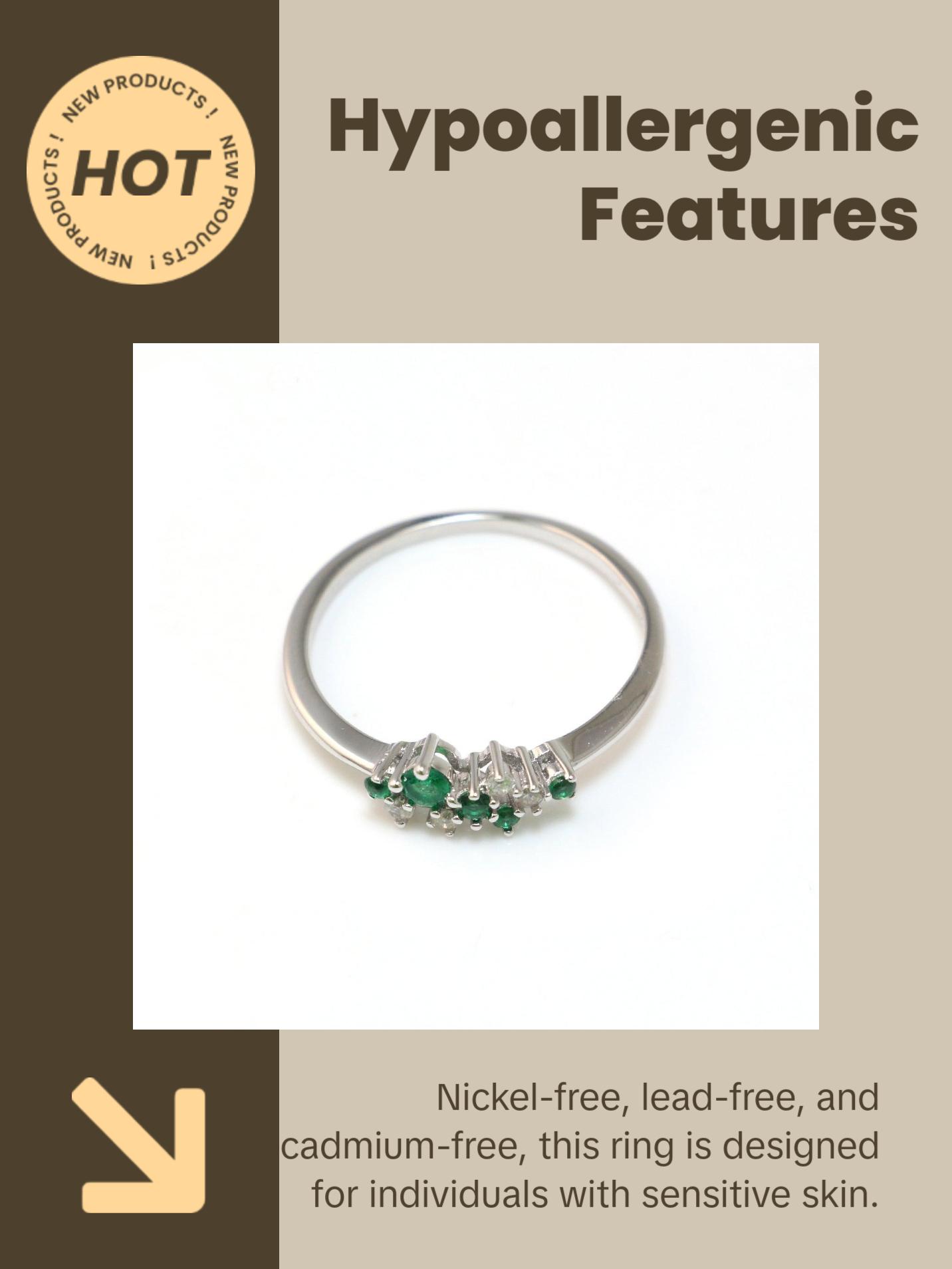 Green CZ Ring