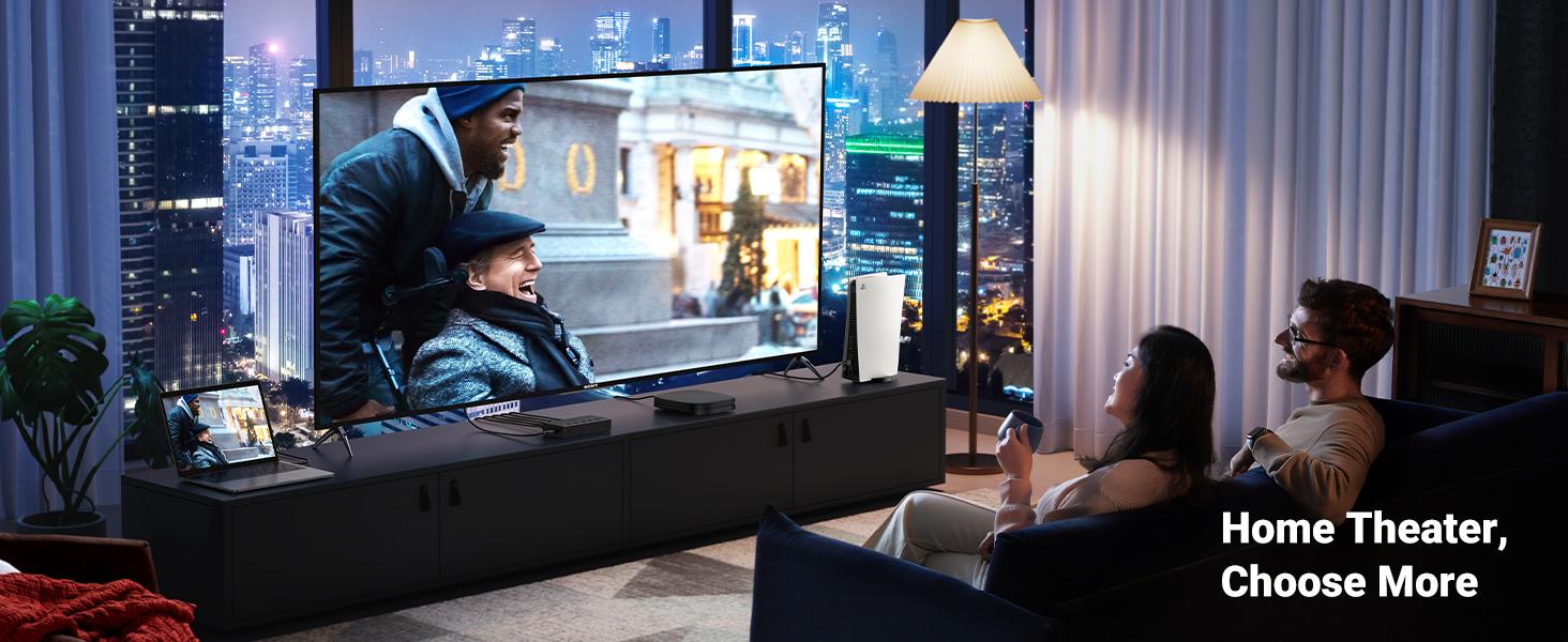 UGREEN HDMI Switch 5 in 1 Out 4K 60Hz HDMI Splitter with Remote Control, 5 Port Switcher Selector Box Support 3D CEC HDR HDCP2.2 Compatible with PS5/4/3 Xbox Nintendo Switch Roku TV Fire Stick Black,September Restock