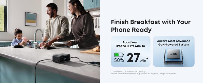 [Live only]Anker Nano Charging Station, 7-in-1 USB-C Power Strip for iPhone 16, 2.3 ft Anker InstaCord Retractable Cable, 3 USB-C, 1 USB-A, 3 AC, 100W Fast Charging Desktop Accessory for MacBook, Home, Office