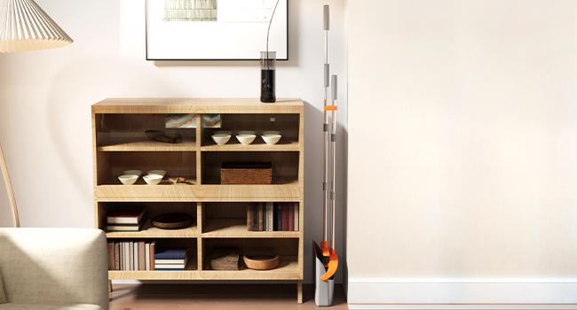 Broom with Dustpan Combo Set, Large Upright Brooms and Dust Pans with 52" Long Handle, Self-Cleaning with Dustpan Teeth. Perfect for Indoor Outdoor.