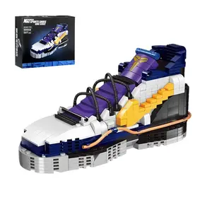 Kobe Basketball Shoe Building Block Set 507 PCS Educational Toy for Kids Stress Relief Brain-Boosting Fidget Gift for Boys & Basketball Fans