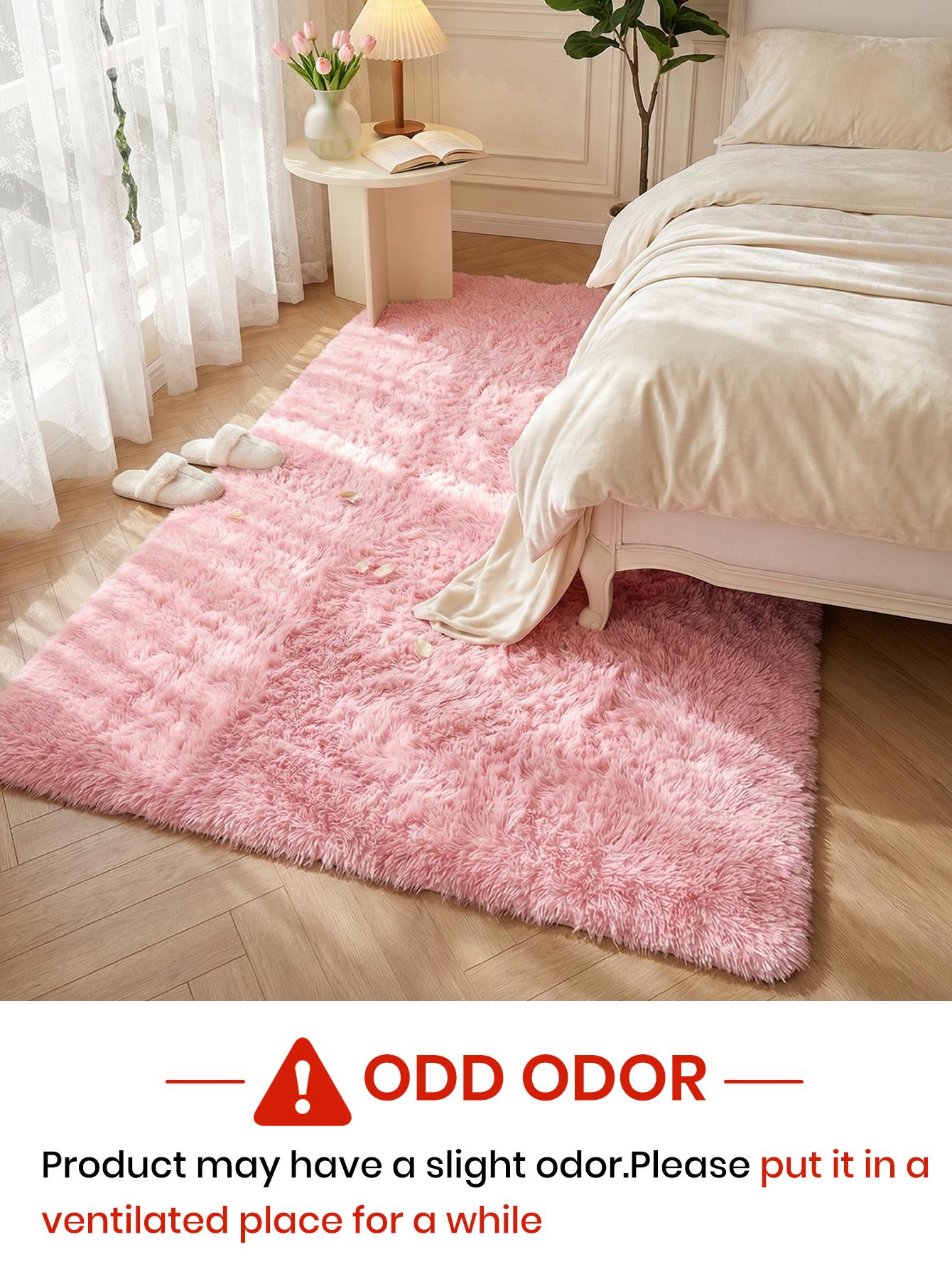 1pc Plush Area Mat - Fluffy Shaggy Soft Lightweight Durable Mat for Bedroom, Living Room, Sofa Side, Machine-Made Easy-Clean Indoor Mat in Multiple Colors, Bedroom Comfort | Cozy Home Decor, Rugs for Living Room