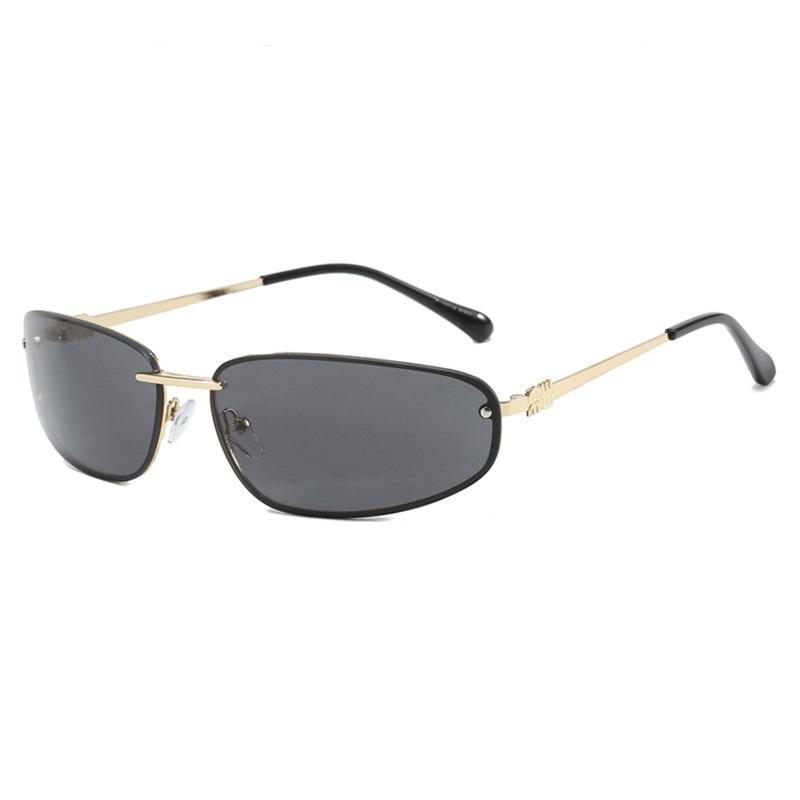 2026 Y2K High-End Oval Rimless Sunglasses for Women | UV400  display picture 3