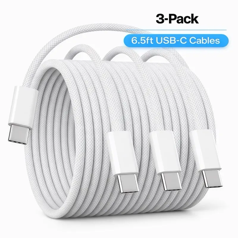 6FT USB Fast Charge & Sync Cable – Zinc Alloy Connectors – For IPhone IPad IPod – Black – Generic 17AW-28-191632313