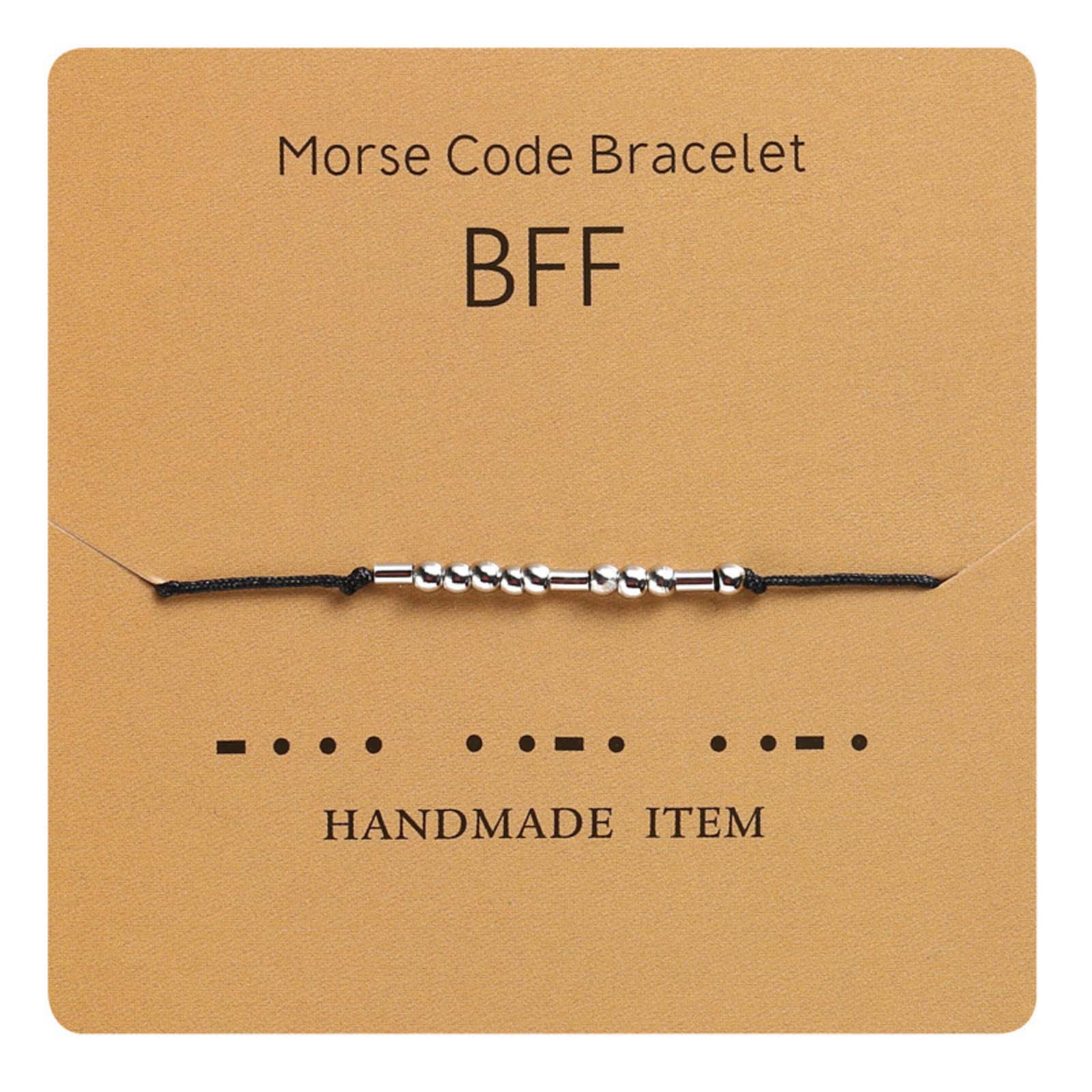 I love you - Morse code alphanumeric couple bracelet/ring, versatile for everyday wear and suitable as a gift.