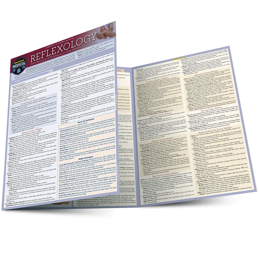 QuickStudy | Reflexology - Point Functions Laminated Study Guide ...