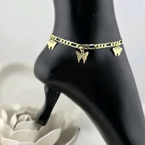 anklet 14k gold plated