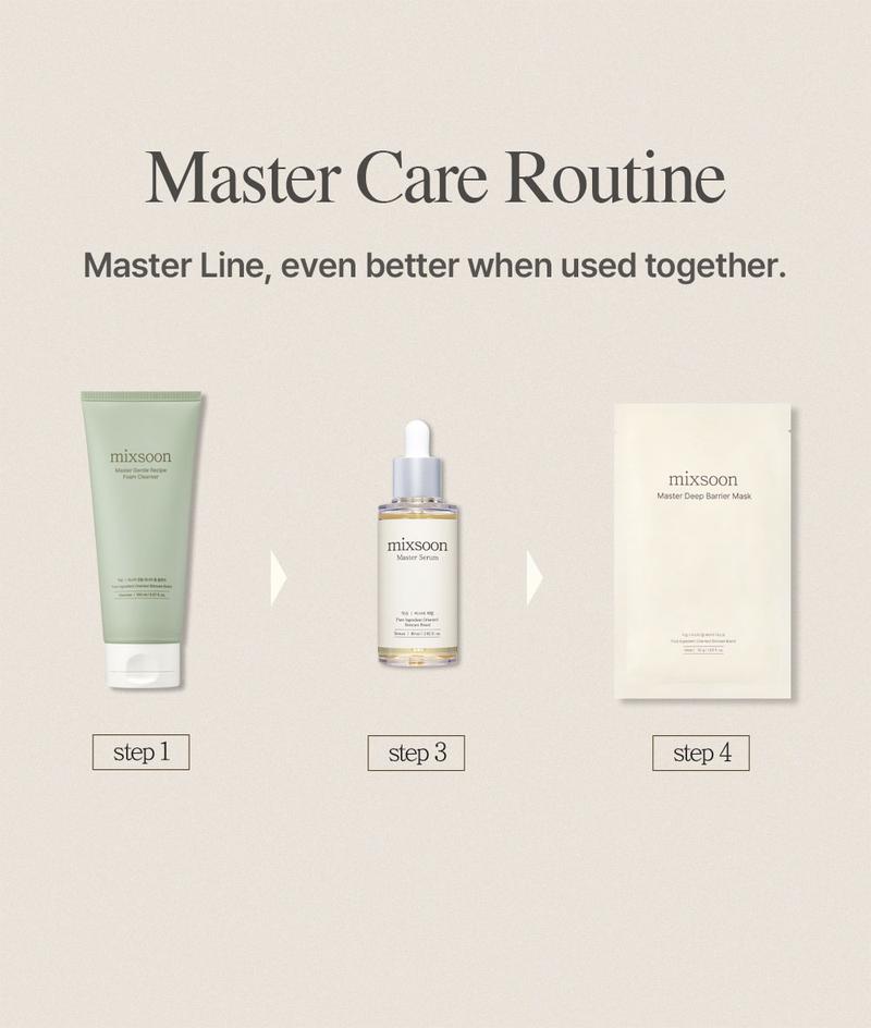 [mixsoon Official Shop] Master Gentle Recipe Foam Cleanser 5.07 fl.oz / 150ml - Korean Skincare for Glass Skin