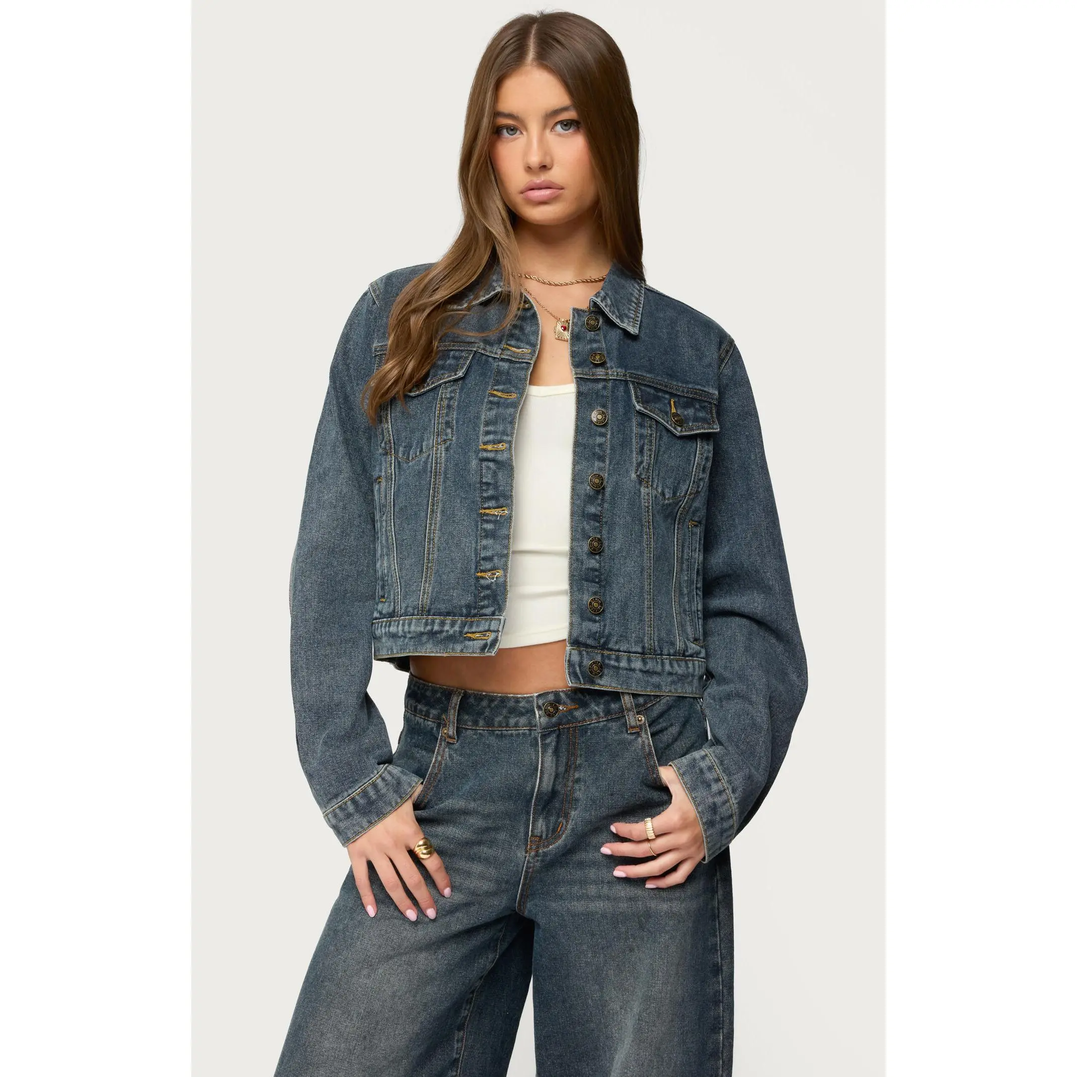 Edikted Women's Barb Denim Jacket