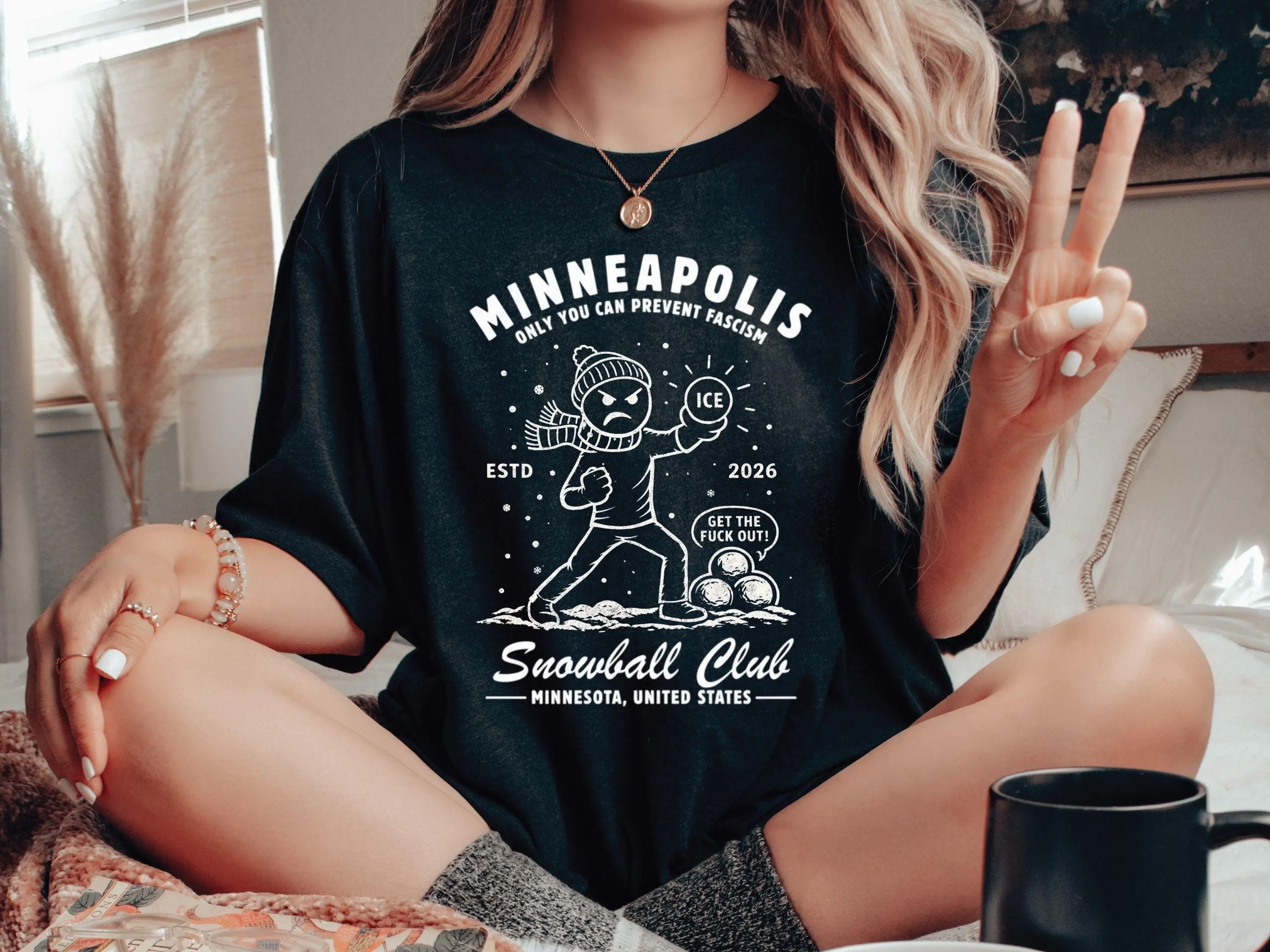 Minneapolis Snowball Club T-Shirt, Get The F*ck Out of Minneapolis, Ice Abolish Shirt, Resist Shirt, Protest Tee