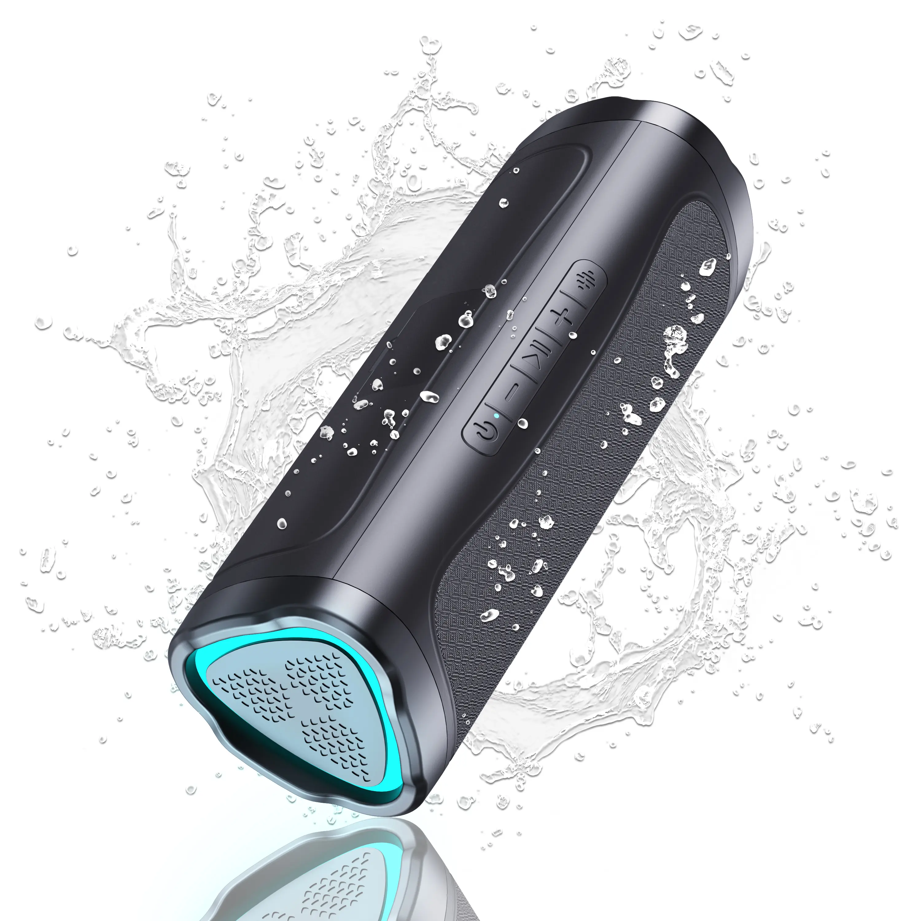 Portable Bluetooth Wireless Speaker with HD Audio, BT5.3, TWS Pairing, Buttons, Cable & Lights, Suitable for Home Party, Outdoor Use, Ideal Electronic Gadget Birthday Gift, Charging
