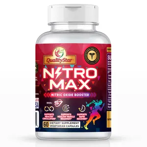 NitroMax Nitric Oxide Booster – Circulation, Endurance & Recovery Support | 60 Vegetarian Capsules | Fitness | Muscle | Healthcare