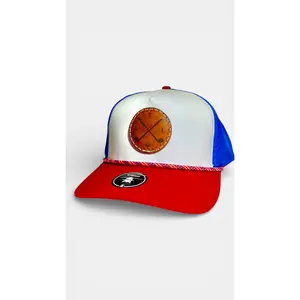 Zapped Headwear Blackhawk R Rope Hat | Red White & Blue Leather Patch