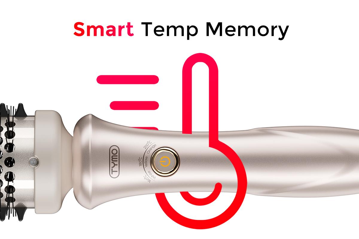 【Live Only】TYMO STYLUX THERMAL BRUSH - Curling Brush for Blowouts Adjustable Salon Hair Brush
