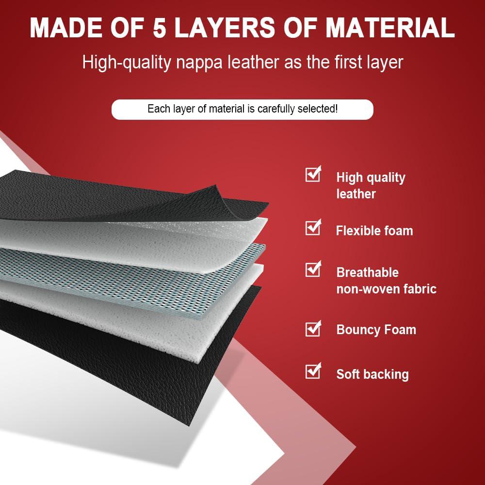 Arespark Full Set 5 Seat Covers, Luxury Nappa Leather Pickup Seat Cushion Cover Fit for 2015-2025 Ford F150 SuperCrew & 2017-2025 F250 F350 F450 Super Duty Crew Cab XL XLT Lariat King Ranch Platinum(Full Set/Black) Arespark Full Set 5 Seat Covers, Luxury Nappa Leather Pickup Seat Cushion Cover Fit for 2015-2025 Ford F150 SuperCrew & 2017-2025 F250 F350 F450 Super Duty Crew Cab XL XLT Lariat King Ranch Platinum(Full Set/Black)