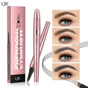 Waterproof Micro-Fork Eyebrow Pencil, Long-Lasting Brow Pen for Natural Hair-Like Strokes, Smudge-Proof Makeup Tool for Daily Use & Soft Glam Cosmetic