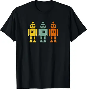 01 10 11 Robot T-Shirt