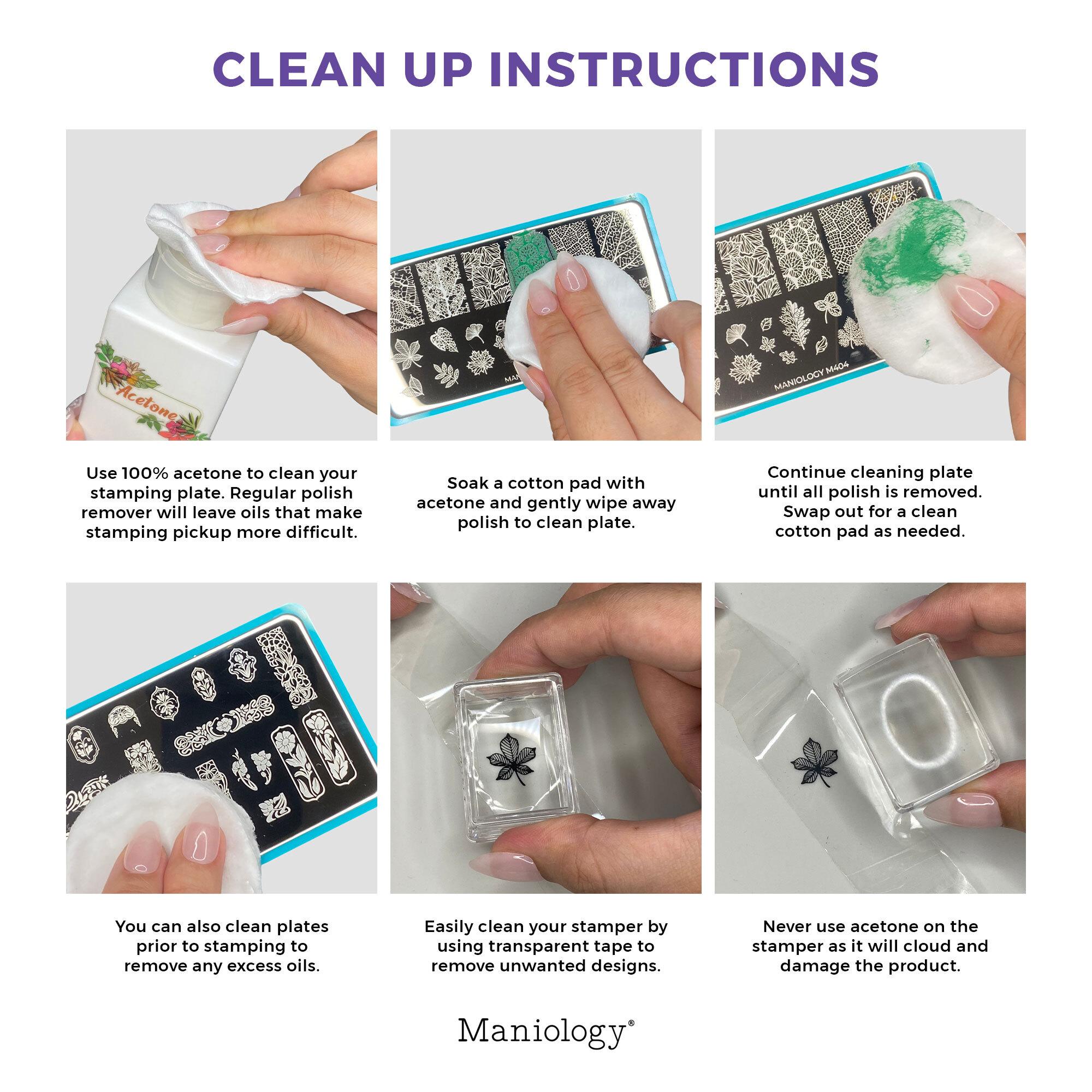 Maniology Nail Stamping Starter Kits – All Time Favorites - Includes Everything - Stamping Plate, Polish, No Smudge Top Coat, Stamper & Scraper