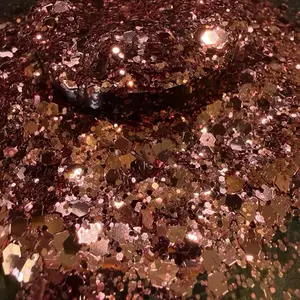 Reese & Riley Co. Blush Rush - Premium Rose Gold Metallic Glitter Chunky Mix for Resin Art Tumblers Nails Freshies Slime DIY Crafts Kids Art Projects