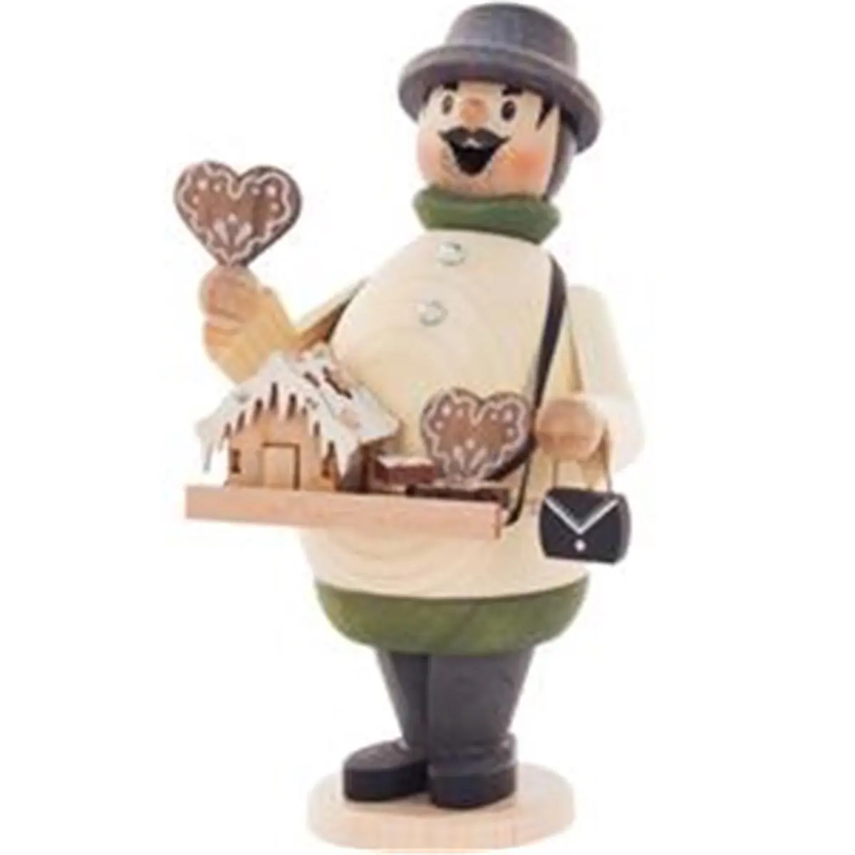 Alexander Taron 1343-33 Dregeno 1-Piece Compact Incense Burner - 6.5" H X 3.25" W X 4" D Salesman Figure, Scent Freshener, Aromatherapy Home Fragrance Holiday Decor Accessory