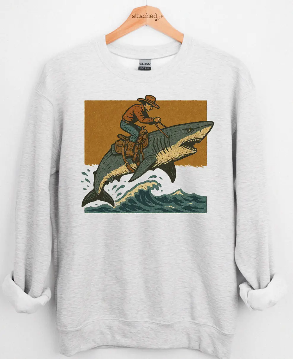 Cowboy Shark Graphic Top Cowboy Shark Graphic Top
