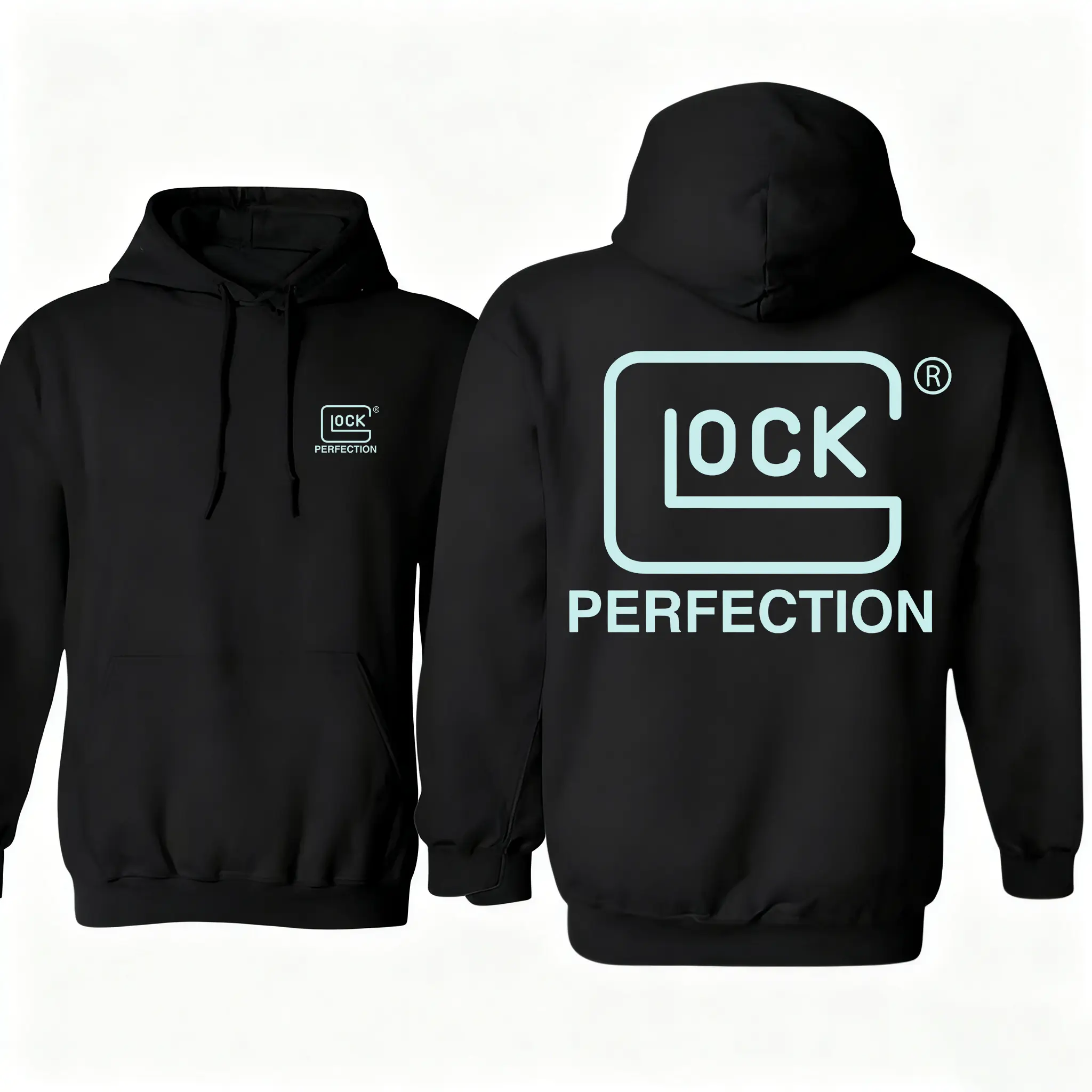 Glock Perfection Hoodie – Gift for Gun Lovers, Military Style Hunting Enthusiast Pullover, Father’s Day Gift for Men, Casual Outdoor Hoodie quarter zip georgia outfit unisex soulja boy truck fit clothes cotton tee gorlock destroyer shirt tshirt