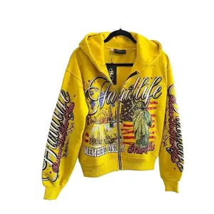 Y2K Street Hip Hop Hoodie - Retro American Letter Printed Loose Hoodie, Harajuku Sports Fashion Oversized Top