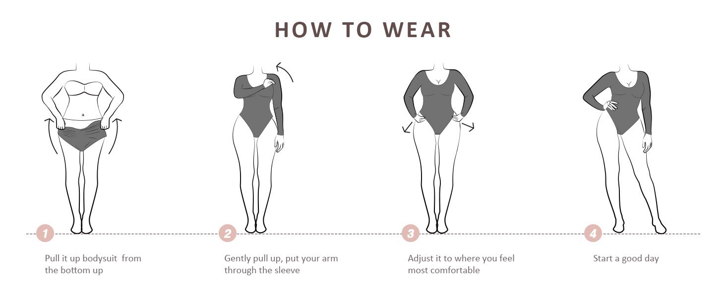 FeelinGirl Women's Seamless  Long Sleeve Thong Bodysuit for Tops and Comfortable for  Lady  Soft   Womenswear  live stream dealsforyoudays