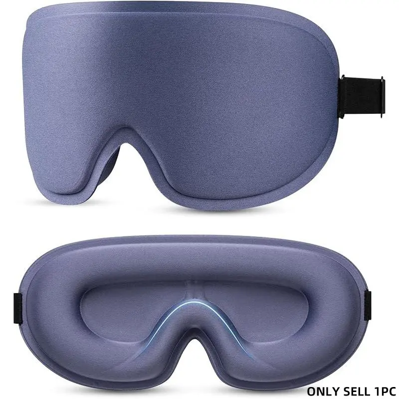 3D Contour Cup Sleep Mask for Side Sleepers, Men's No Eye Pressure 100% Blackout Sleeping Eye Mask with Adjustable Strap, Ideal for Flight, Travel and Nap, Sleep Aid Eyemask