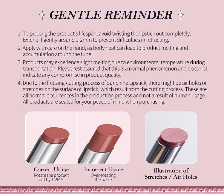 Flower Knows Swan Ballet Collection Shine Lipstick, Elegant Design with Jojoba Oil for Hydration & Moisture, Glossy Finish, Long Lasting Transfer Proof, #Summervibes