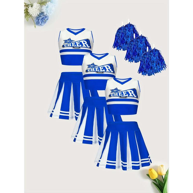 body shaper woman Three-Pack Children's Cheerleading Uniforms Rugby Cheerleading Captain Includes POM-POM Competition Cheers exercise pants stretchy workout sport fitted fitness training Body Resistance Bands Full women sets Dress Shorts