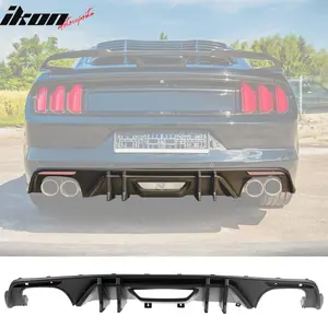 Rear Diffuser Bumper for Ford Mustang 2015-2017 Speed Style Matte Black PP