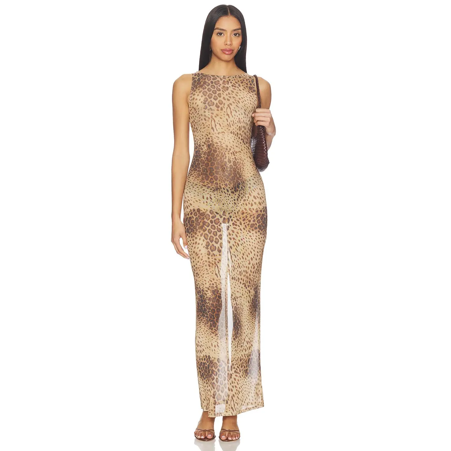 superdown Ledger Maxi Dress in Leopard Print