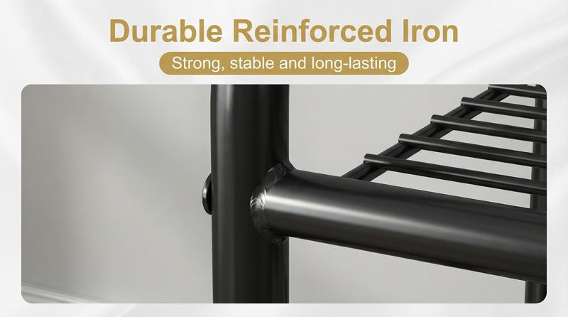 SUOERNUO 2/3/4 Tier Metal Shoe Rack Long Shoes Storage Organizer for Closet Entryway Black Grey Paint Adjustable Room Organizing Large Capacity Multipurpose Shoe Rack Easy to Assemble SUOERNUO 2/3/4 Tier Metal Shoe Rack Long Shoes Storage Organizer for Closet Entryway Black Grey Paint Adjustable Room Organizing Large Capacity Multipurpose Shoe Rack Easy to Assemble