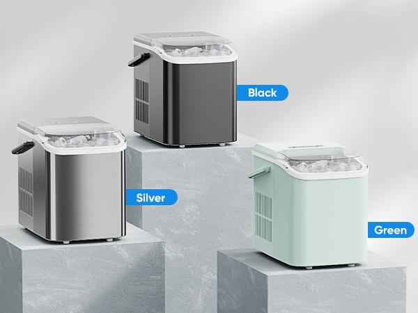 【Deal】Sweet Furniture S-Countertop Ice Maker, Portable Ice Machine Self-Cleaning with Scoop, Basket and Handle, 9 Cubes in 6 Mins, 2 Sizes of Bullet Ice 【Deal】Sweet Furniture S-Countertop Ice Maker, Portable Ice Machine Self-Cleaning with Scoop, Basket and Handle, 9 Cubes in 6 Mins, 2 Sizes of Bullet Ice