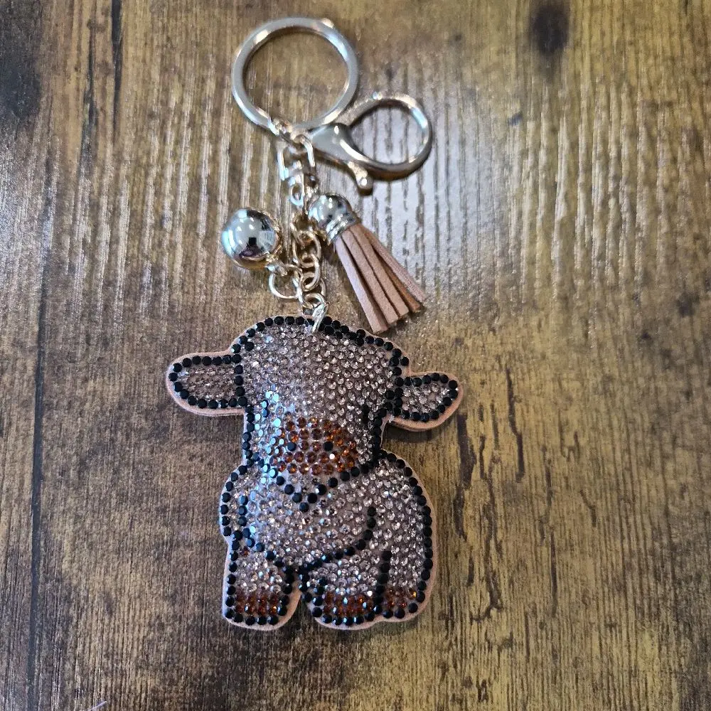 LGS Charms - Animals - Rhinestone Keychain Fashion Accessory with Tassel