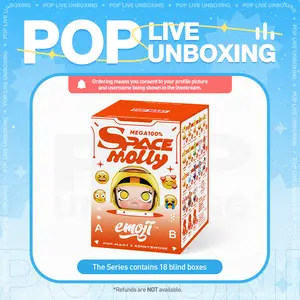 [LIVE UNBOXING] POP MART MEGA SPACE MOLLY 100% × emoji？ Series