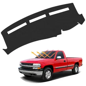 Canvcle Custom Fit Dash Cover for 1999-2006 Chevy Silverado GMC Sierra Tahoe Suburban Yukon XL Avalanche Non-Slip UV Protection Carpet Mat Truck Accessories