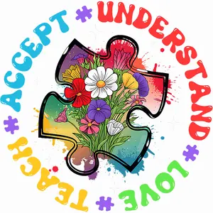 Autism DTF Transfer for T-Shirts - Customizable Design