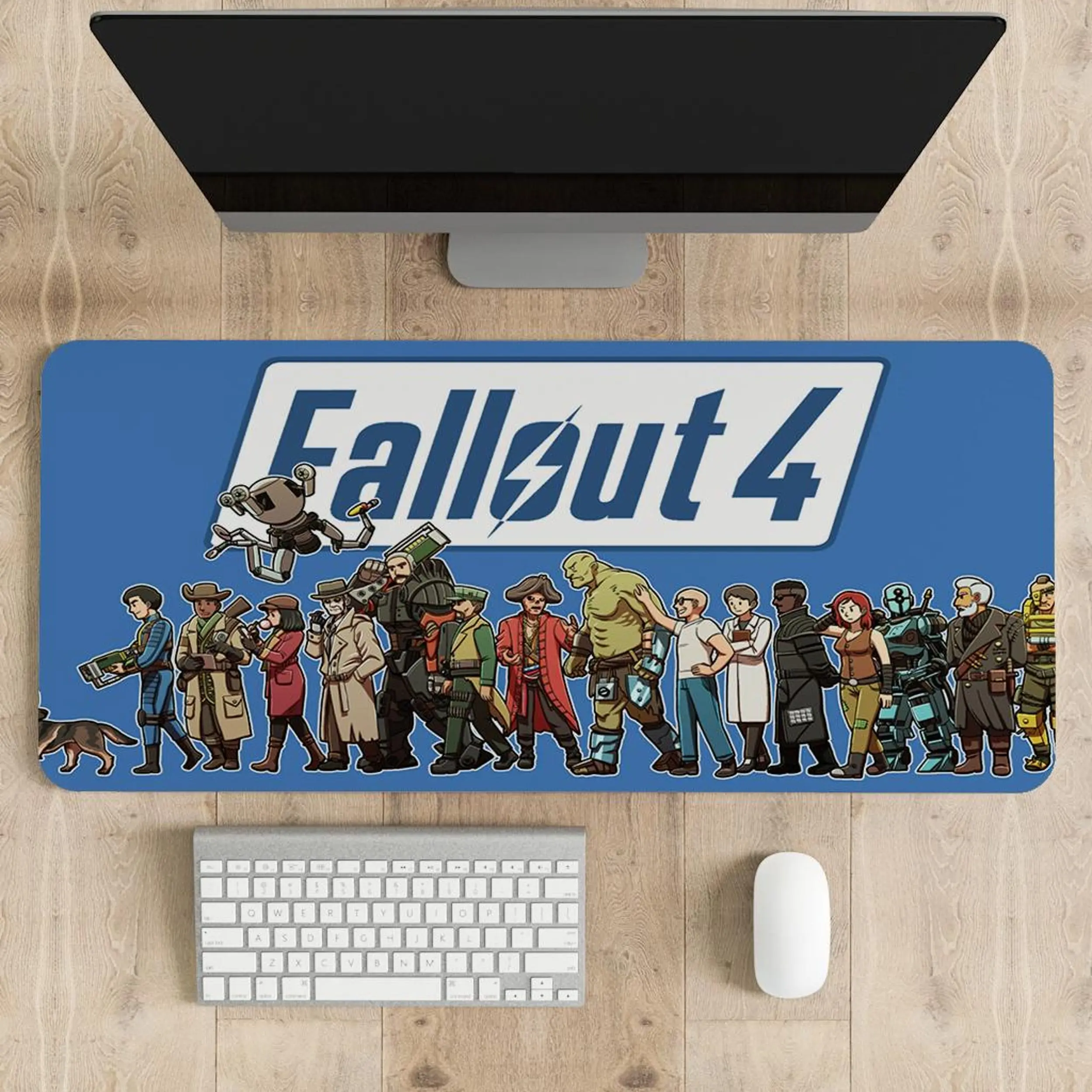 Fallout Video Game Mouse Pad, Keyboard Mat, Fallout New Vegas Desk Mat, Welcome Home Fallout Game Playmat For Computer Accessories, Gift For Gamers,